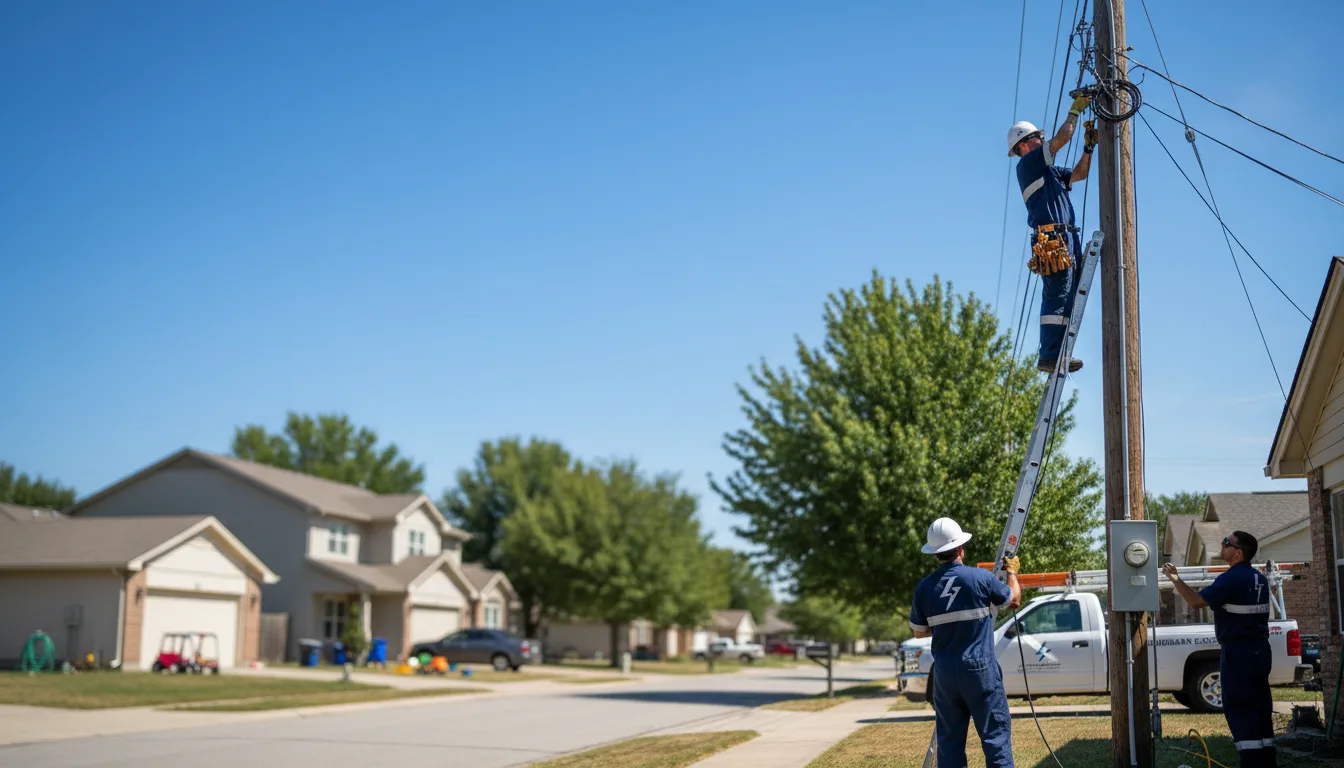 Residential electrician providing installation services in Ringle, WI